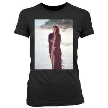 Barbara Palvin Women's Junior Cut Crewneck T-Shirt