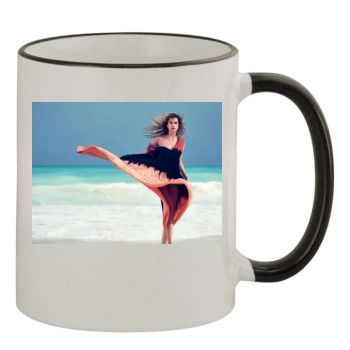 Barbara Palvin 11oz Colored Rim & Handle Mug