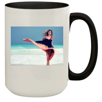 Barbara Palvin 15oz Colored Inner & Handle Mug