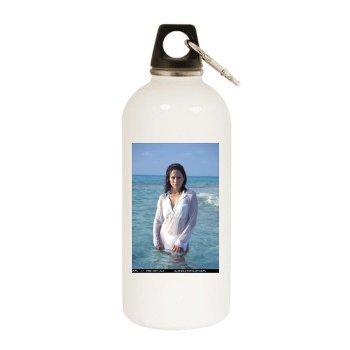 Jennifer Lopez White Water Bottle With Carabiner