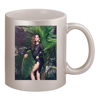 Barbara Palvin 11oz Metallic Silver Mug