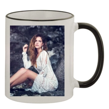 Barbara Palvin 11oz Colored Rim & Handle Mug