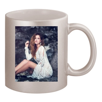 Barbara Palvin 11oz Metallic Silver Mug