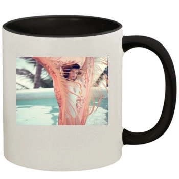 Barbara Palvin 11oz Colored Inner & Handle Mug