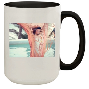 Barbara Palvin 15oz Colored Inner & Handle Mug