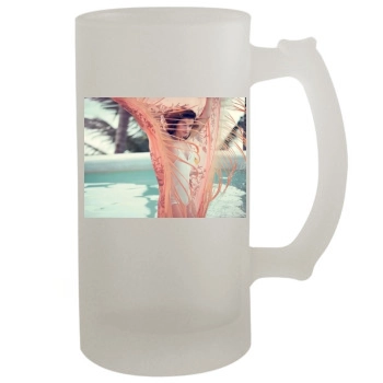 Barbara Palvin 16oz Frosted Beer Stein