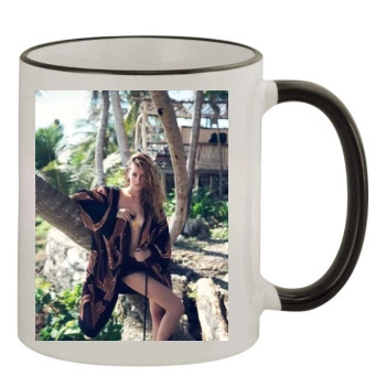 Barbara Palvin 11oz Colored Rim & Handle Mug