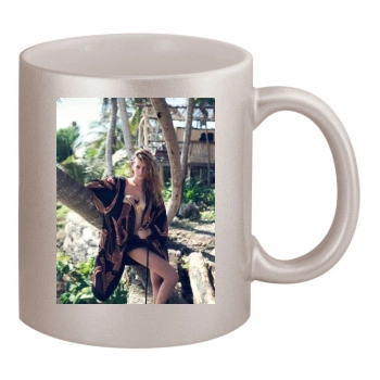 Barbara Palvin 11oz Metallic Silver Mug