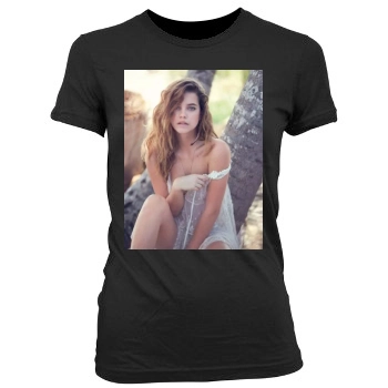 Barbara Palvin Women's Junior Cut Crewneck T-Shirt