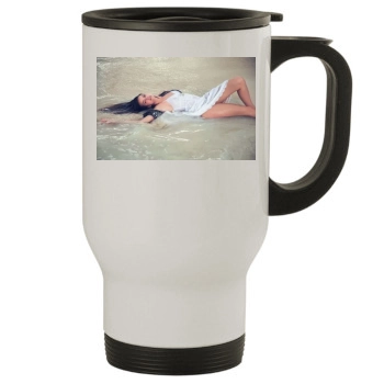 Barbara Palvin Stainless Steel Travel Mug