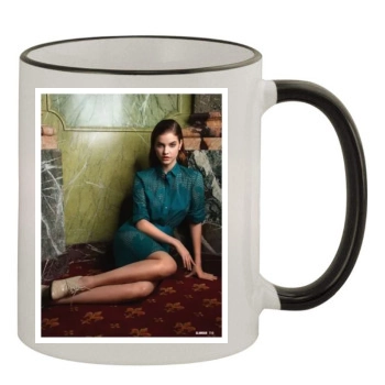 Barbara Palvin 11oz Colored Rim & Handle Mug