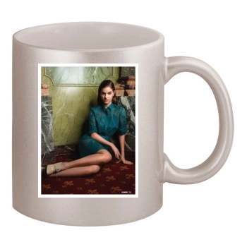 Barbara Palvin 11oz Metallic Silver Mug