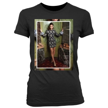 Barbara Palvin Women's Junior Cut Crewneck T-Shirt