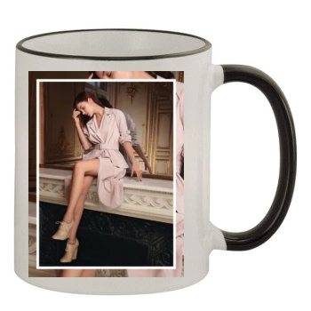 Barbara Palvin 11oz Colored Rim & Handle Mug