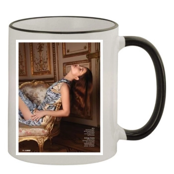 Barbara Palvin 11oz Colored Rim & Handle Mug