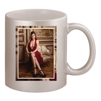 Barbara Palvin 11oz Metallic Silver Mug