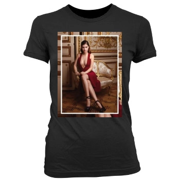 Barbara Palvin Women's Junior Cut Crewneck T-Shirt