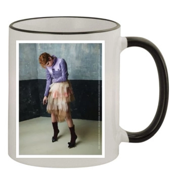 Barbara Palvin 11oz Colored Rim & Handle Mug