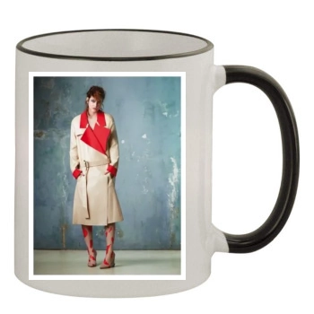 Barbara Palvin 11oz Colored Rim & Handle Mug