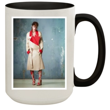 Barbara Palvin 15oz Colored Inner & Handle Mug