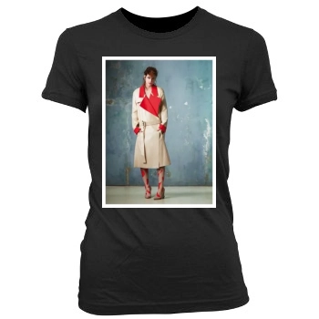 Barbara Palvin Women's Junior Cut Crewneck T-Shirt