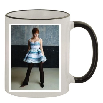 Barbara Palvin 11oz Colored Rim & Handle Mug