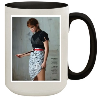 Barbara Palvin 15oz Colored Inner & Handle Mug