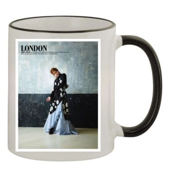 Barbara Palvin 11oz Colored Rim & Handle Mug