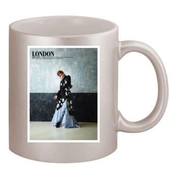 Barbara Palvin 11oz Metallic Silver Mug