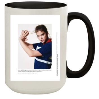 Barbara Palvin 15oz Colored Inner & Handle Mug