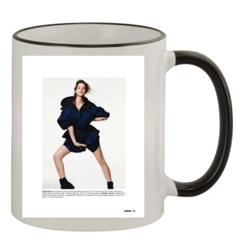 Barbara Palvin 11oz Colored Rim & Handle Mug