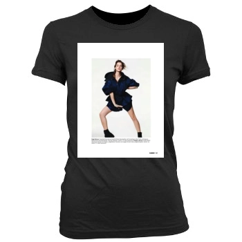 Barbara Palvin Women's Junior Cut Crewneck T-Shirt