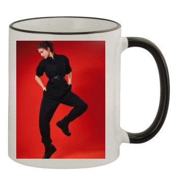 Barbara Palvin 11oz Colored Rim & Handle Mug