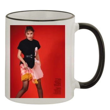 Barbara Palvin 11oz Colored Rim & Handle Mug