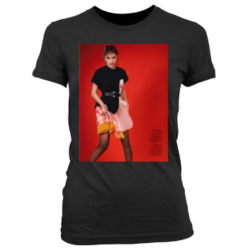 Barbara Palvin Women's Junior Cut Crewneck T-Shirt