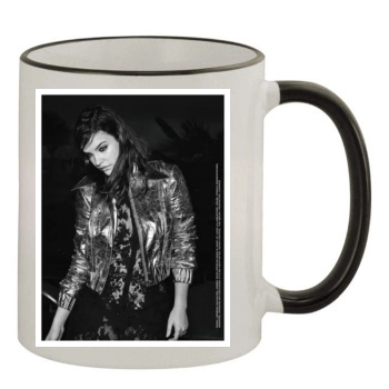 Barbara Palvin 11oz Colored Rim & Handle Mug