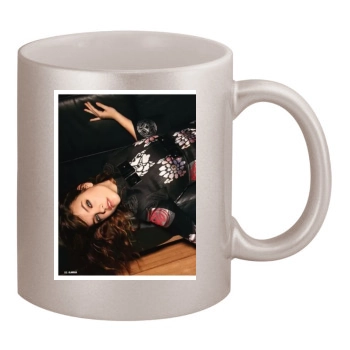 Barbara Palvin 11oz Metallic Silver Mug