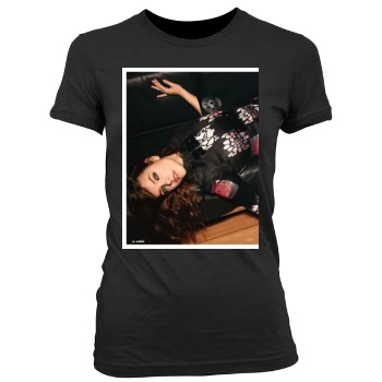 Barbara Palvin Women's Junior Cut Crewneck T-Shirt