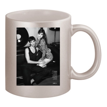 Barbara Palvin 11oz Metallic Silver Mug