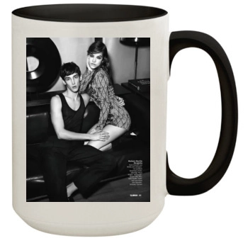 Barbara Palvin 15oz Colored Inner & Handle Mug