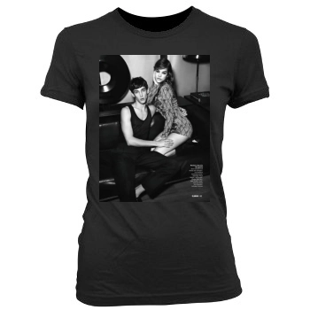 Barbara Palvin Women's Junior Cut Crewneck T-Shirt