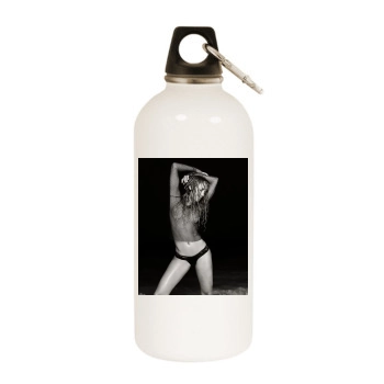 Jennifer Lopez White Water Bottle With Carabiner