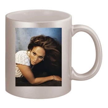 Jennifer Lopez 11oz Metallic Silver Mug