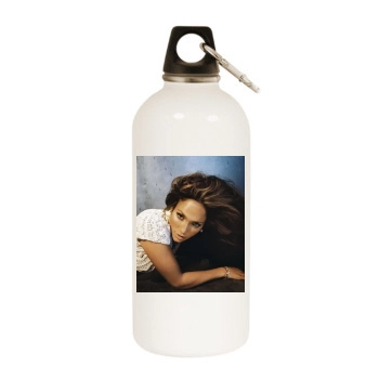 Jennifer Lopez White Water Bottle With Carabiner