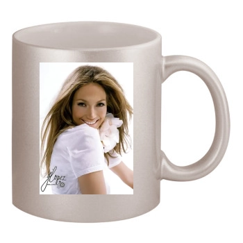 Jennifer Lopez 11oz Metallic Silver Mug