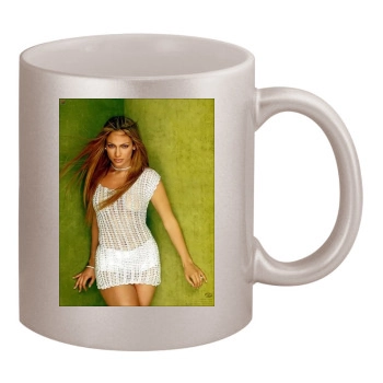 Jennifer Lopez 11oz Metallic Silver Mug