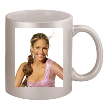 Jennifer Lopez 11oz Metallic Silver Mug