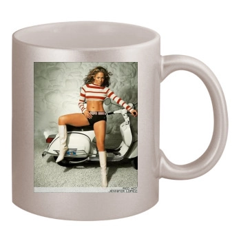 Jennifer Lopez 11oz Metallic Silver Mug