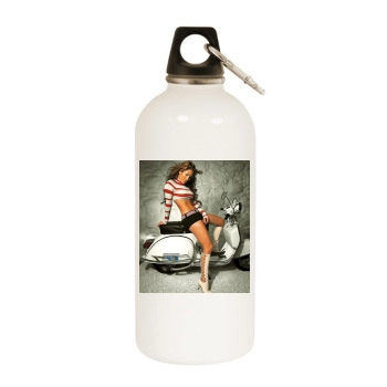 Jennifer Lopez White Water Bottle With Carabiner