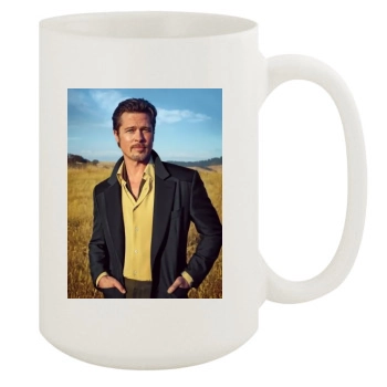 Brad Pitt 15oz White Mug